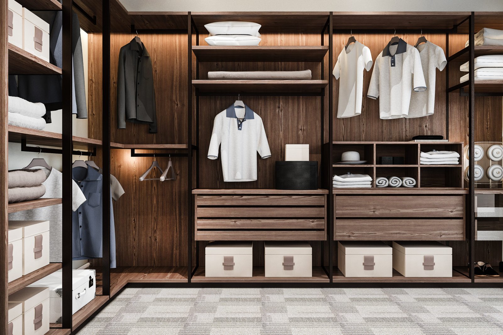 closets de lujo en Bogotá, diseño de closets a medida, mobiliario premium para dormitorios, closets modernos personalizados, organización inteligente